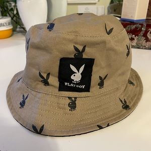 Reversible playboy bucket hat